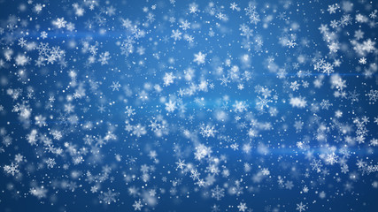 beautiful fluffy christmas snowfall