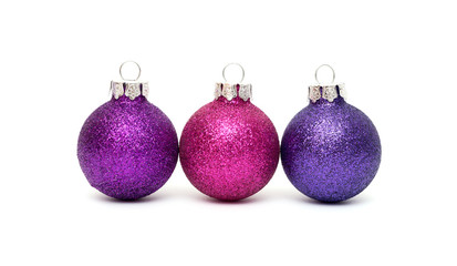 Obraz premium Christmas balls on a white background