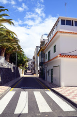 Fototapeta na wymiar Street in Costa Adeje,Tenerife,Canary Islands.