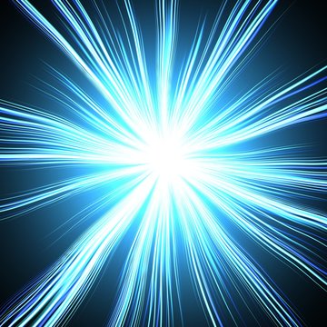 Plasmatic blue power ball rays