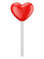 Heart candy lollipop.