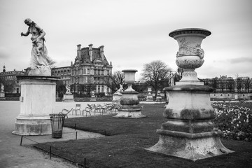 PARIS, FRANCE: Tuileries Garden in Paris, France. Tuileries Garden