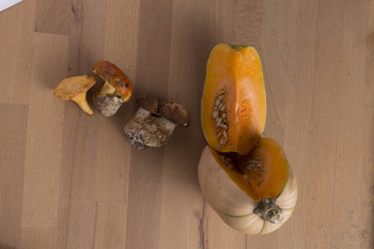 wild mushrooms