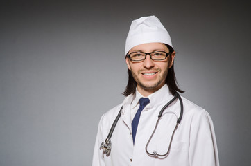 Young doctor male with stethoscope