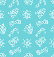 Seamless Pattern with Christmas Elements