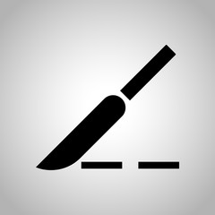 Surgical scalpel icon