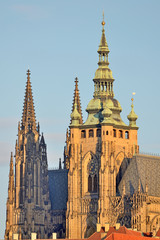 Czech Republic - Cathedral of Sts. Vitus - obrazy, fototapety, plakaty