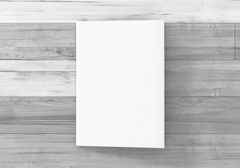 Fototapeta premium Flyer Broschüre gefalten weiss A4 A5