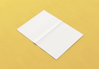 Flyer Brosch&uuml;re A4 A5 gefalten weiss