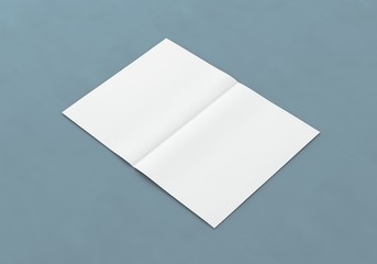 Flyer Brosch&uuml;re A4 A5 gefalten weiss