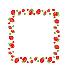 Sweet Frame Made of Strawberry