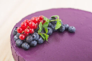 RAW blueberries acai cake
