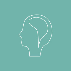 Human brain icon