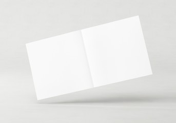 Flyer Broschüre weiss