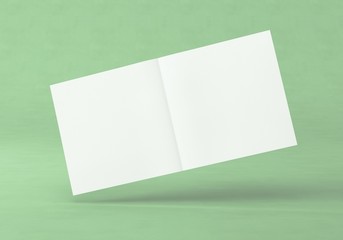 Flyer Broschüre weiss