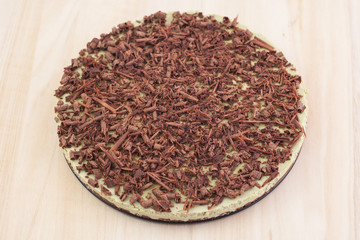 RAW white chocolate mint matcha cheescake 