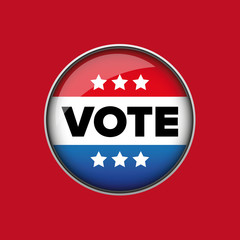 US Vote badge vector