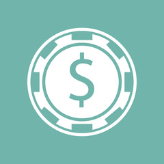Casino chip icon