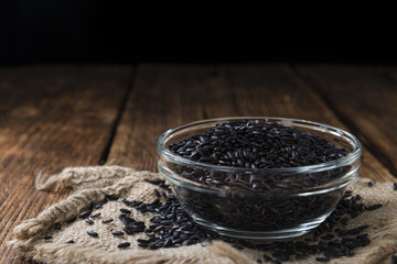 Portion of Black Rice