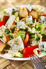 Blue cheese and tomatos salad