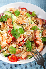 Asian salad with noodles