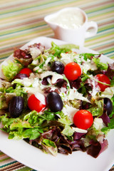 Fresh salad with cherry tomatos