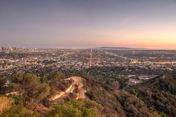 Foto auf Acrylglas Los Angeles Schöne Luftaufnahme in Los Angeles
