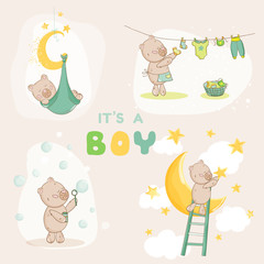 Baby Shower Set - Cute Baby Bear