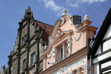 Fototapeta na wymiar Häuser in Stadthagen