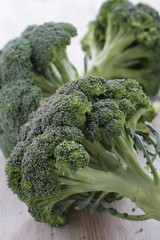 fresh broccoli isolated on white