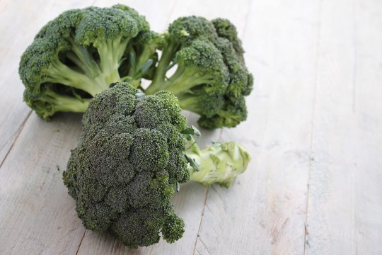 fresh broccoli isolated on white