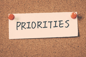 priorities