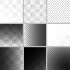Set of editable background for transparency image. Vector 