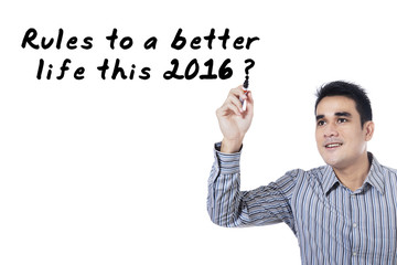 Man writes rules to a better life this 2016