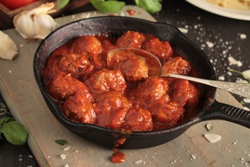 fresh mitalian meatballs meal