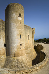 Fototapeta na wymiar Palma, Castle de Bellver, Bellver Castle, Majorca, Spain, Europe, Balearic Islands, Mediterranean Sea, Europe