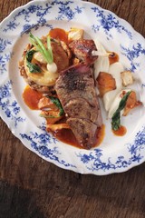 roast duck dinner