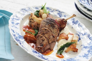 roast duck dinner