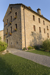 Fototapeta na wymiar Casa de San Martin Inn, in Aragon, in the Pyrenees Mountains, Province of Huesca, Spain