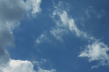 Obraz premium sky background with clouds, evening