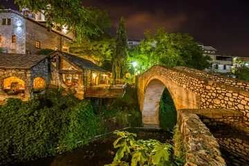 Cercles muraux Stari Most Vieux pont de Mostar - Bosnie-Herzégovine