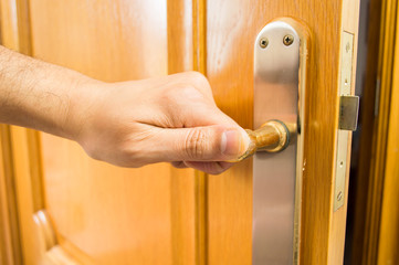 open the door