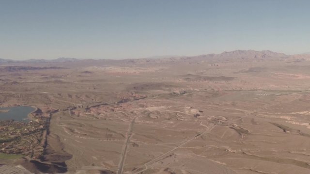 Aerial view flying over the Grand Canyon