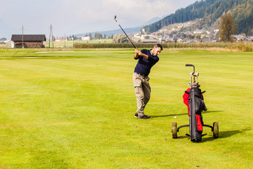 Obraz premium Golf swing