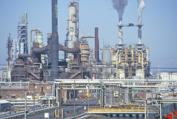 The Linden Cogeneration Plant in Linden, NJ during operation hours