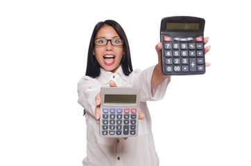 Young woman in business concept