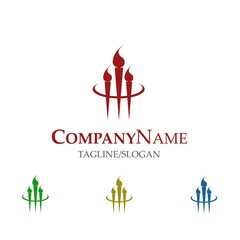 Art Painting logo icon Vector