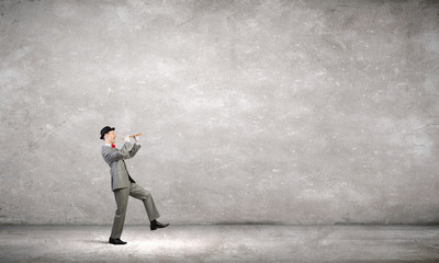 Obraz premium Man play flute