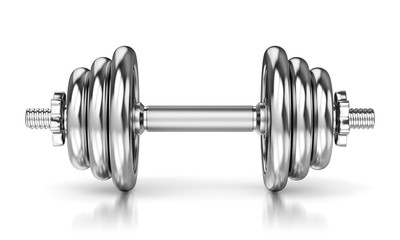 Metal glossy dumbbell