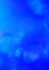 Blue bokeh abstract light background